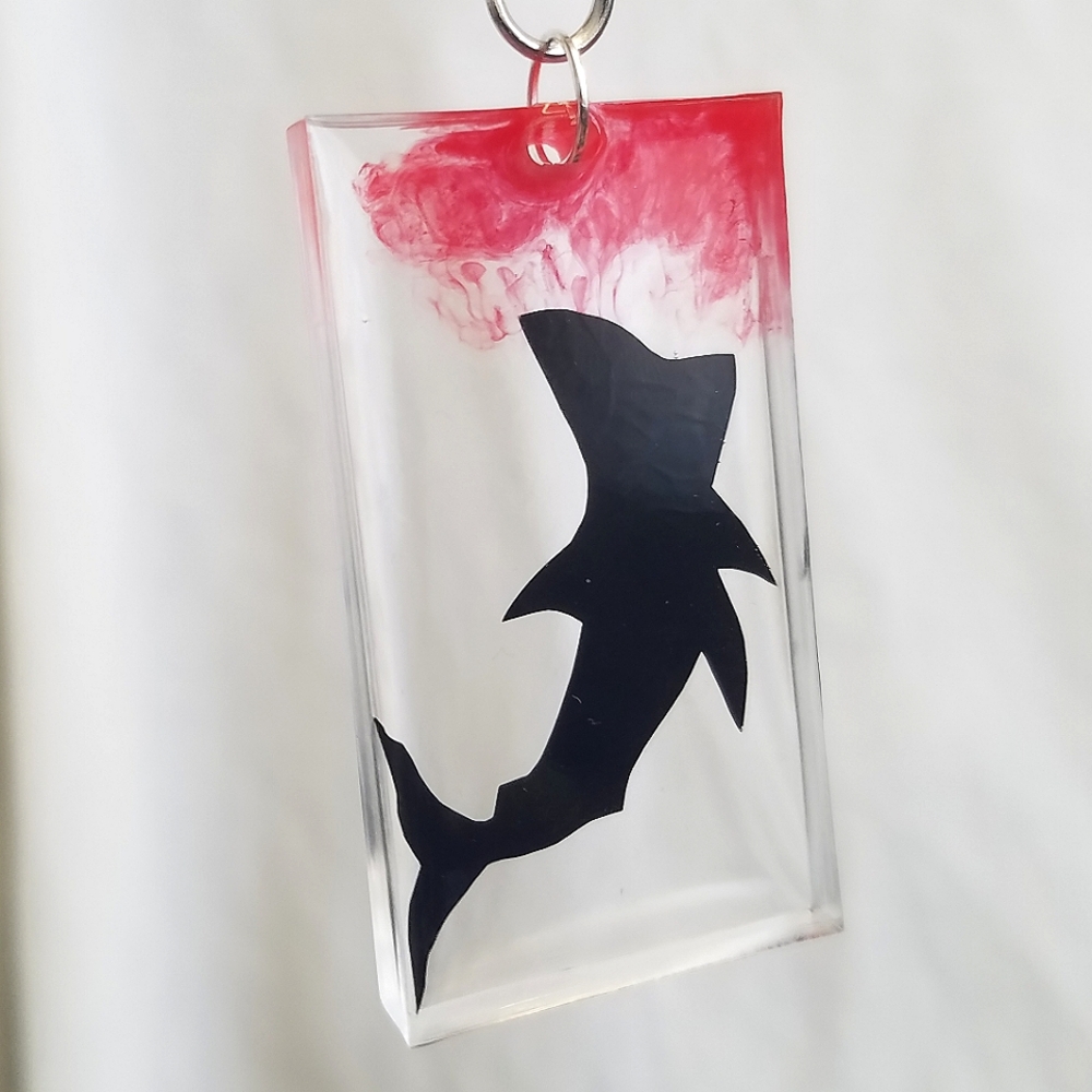 Shark Frenzy Keychain